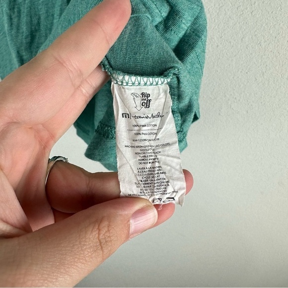 Travis Mathew Teal Green Keg Official Drinking Team Open to Close Shirt Medium - Picture 6 of 6